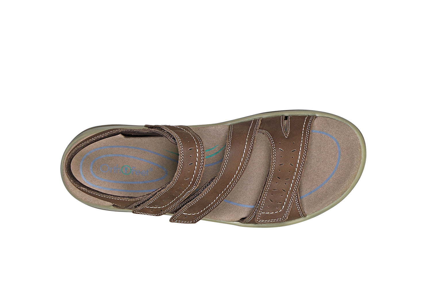 Women's Arch Support Orthotic Sandals | Orthofeet Naxos Brown