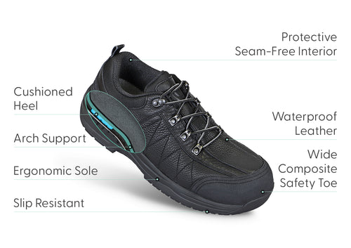 Dolomite Work Shoes - Black