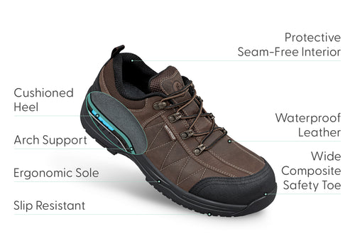 Dolomite Work Shoes - Brown