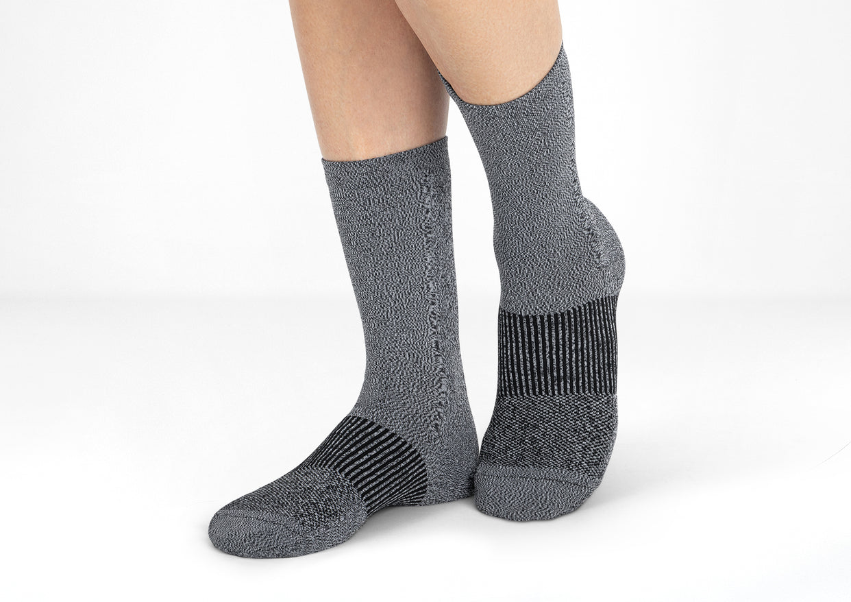 Chaussettes de compression mi-mollet - 18-25 mmHg - Gris